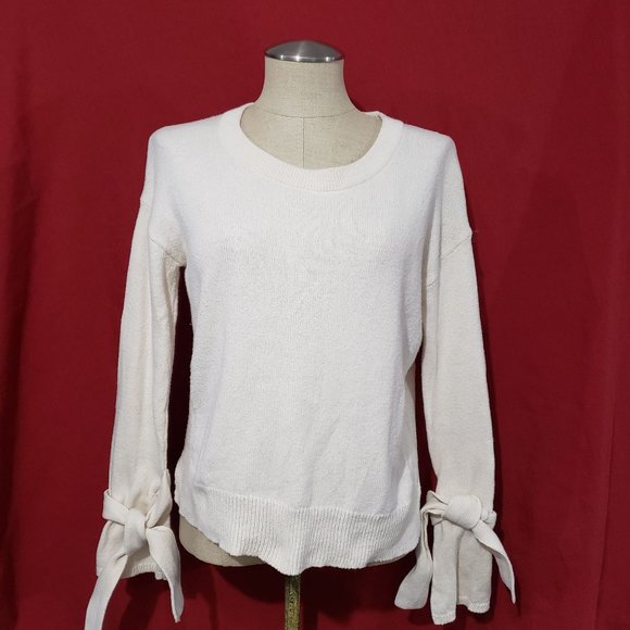 Madewell Sweaters - Madewell White off Sweater Cotton Blend XXS